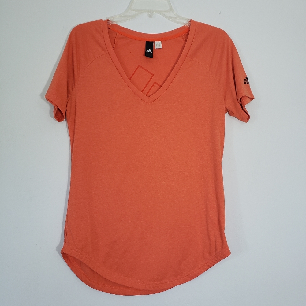 Adidas Orange Top, No Size but Measurements